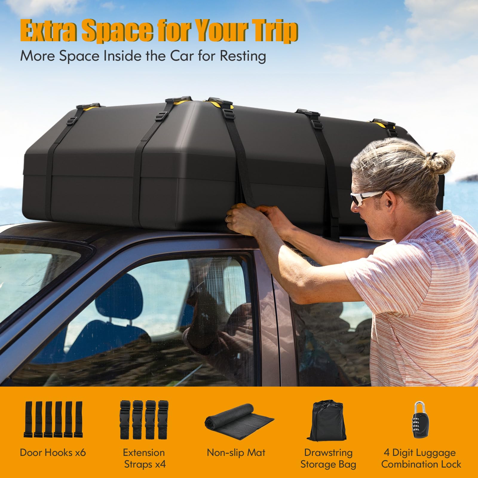 Rugged Ridge | Trail Bag, Sport Bar Mounted | 11250.05 | Fits 1955-2018 Jeep CJ & Wrangler YJ/TJ/JK