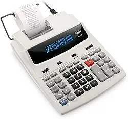 Calculadora Compacta 12 Dígitos MR 6124 Elgin com Calendário, Relógio e impressão de Data