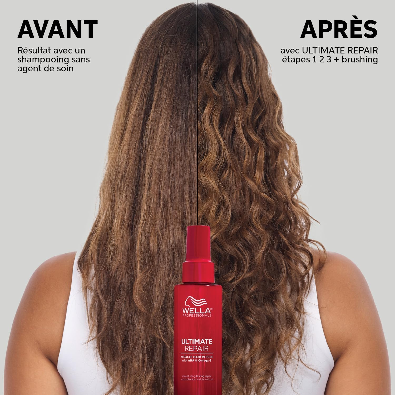 Wella Professionals Ultimate Repair Shampoing léger pour cheveux abîmés, Après-shampoing nourrissant et Soin Protecteur sans Rinçage, Protection contre tous les types de dommages - 1L + 500ml + 140ml