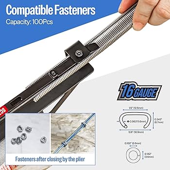 meite SC760C Pneumatic Hog Ring Gun, 16 Gauge 1/2