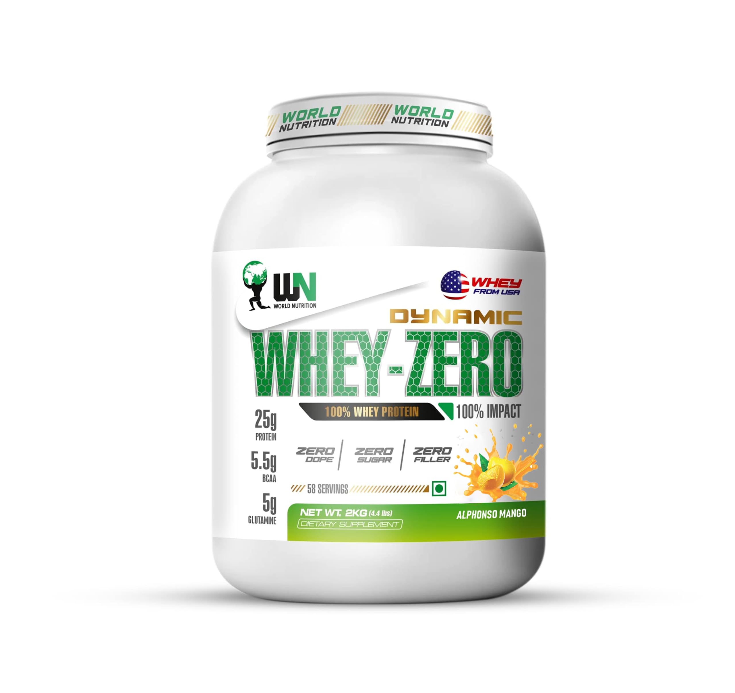 Dynamic Whey-Zero | Whey Protein Powder with 25g Protein, 5.5g BCAA & 5g Glutamine | For Muscle Growth, Workout Recovery & Strength Support | Cookies & Cream - 1Kg — Amazon image 17