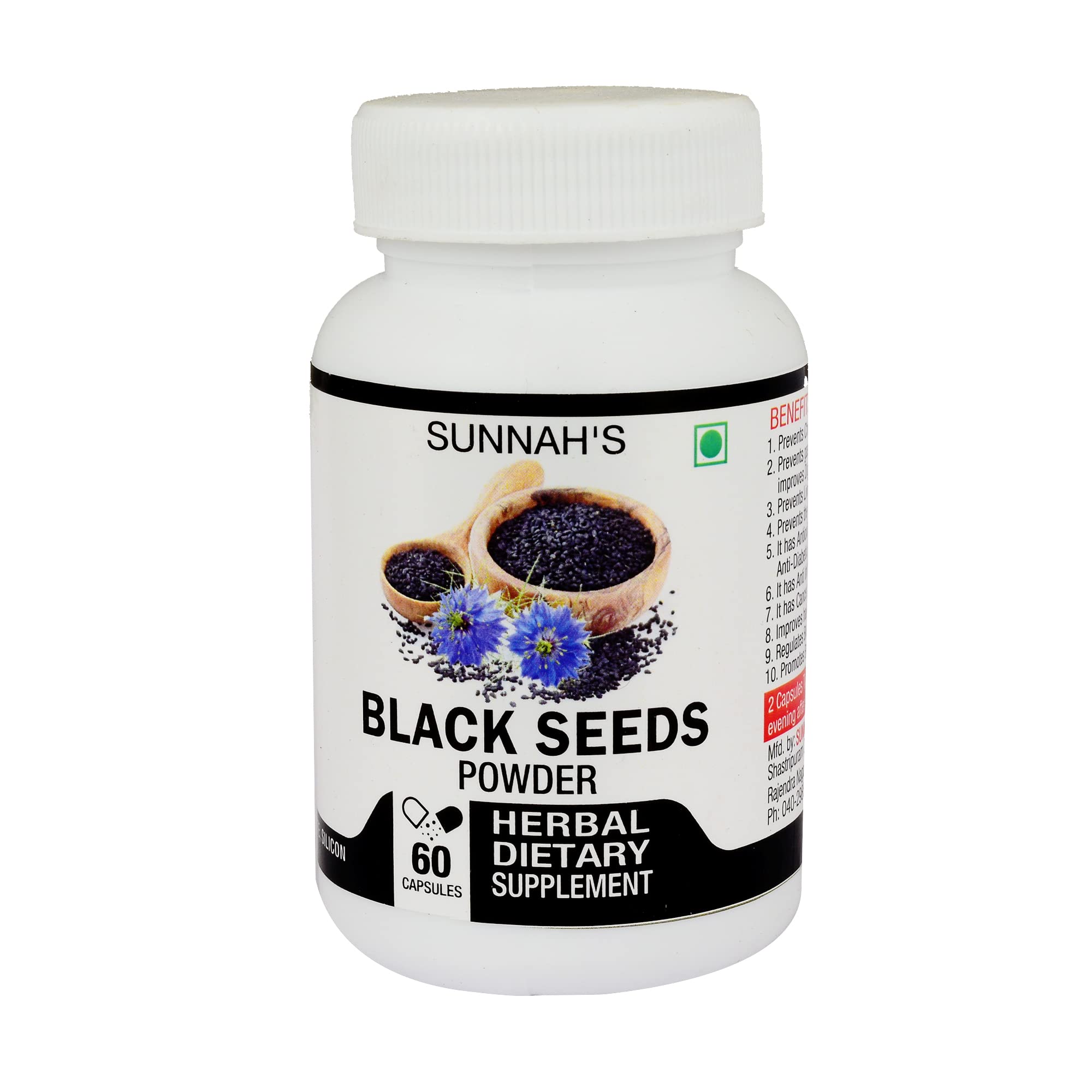 Black Seeds Powder Capsules - 60 (B0B4P6PG8T) Amazon Price History, Amazon Price Tracker