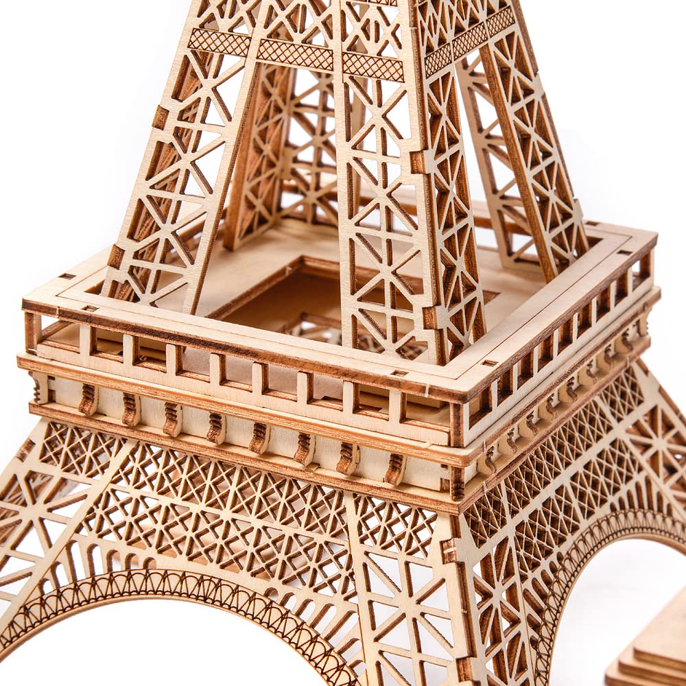 Little Story Holz Puzzle pädagogisch Modell 3D Set Do Self Für Kinder Erwachsene Geschenk… (Eiffelturm)