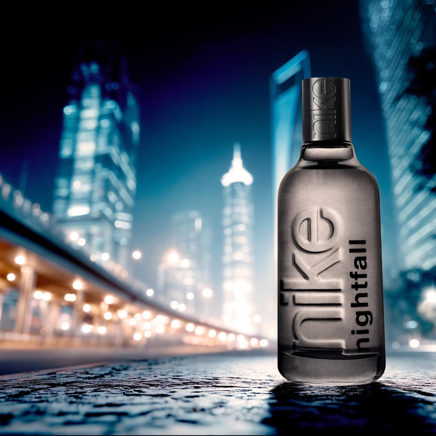 NIKE - Nightfall Man 150 ml, Colonia Hombre, Perfume Formato Líquido, Eau de Toilette Natural y Masculina, Aroma de Floral Frutal, Fragancia Fresca y de Larga Duración
