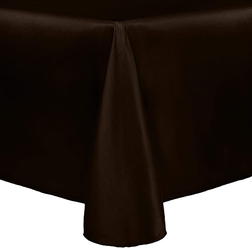 Vista 27 de Ultimate Textile Majestic - Mantel ovalado reversible Shantung Satin (72 x 120 pulgadas), color rojo cereza Cherry Red