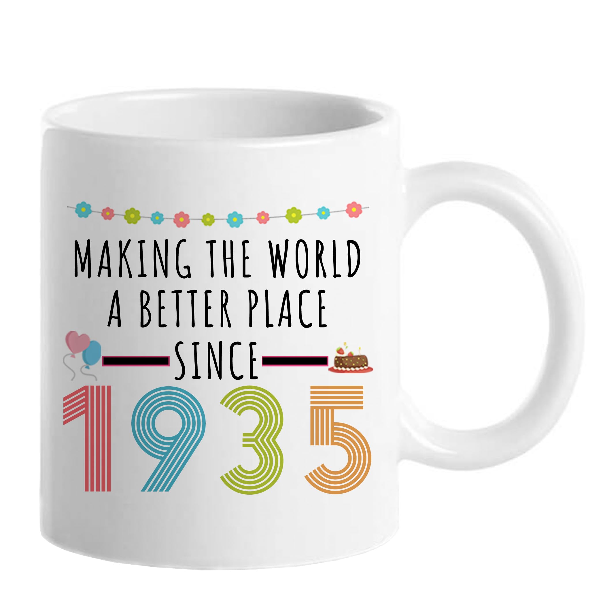Sunmead "Making The World Better Since 1923" Coffee Mug - 102nd Birthday Gift For Her (11oz)