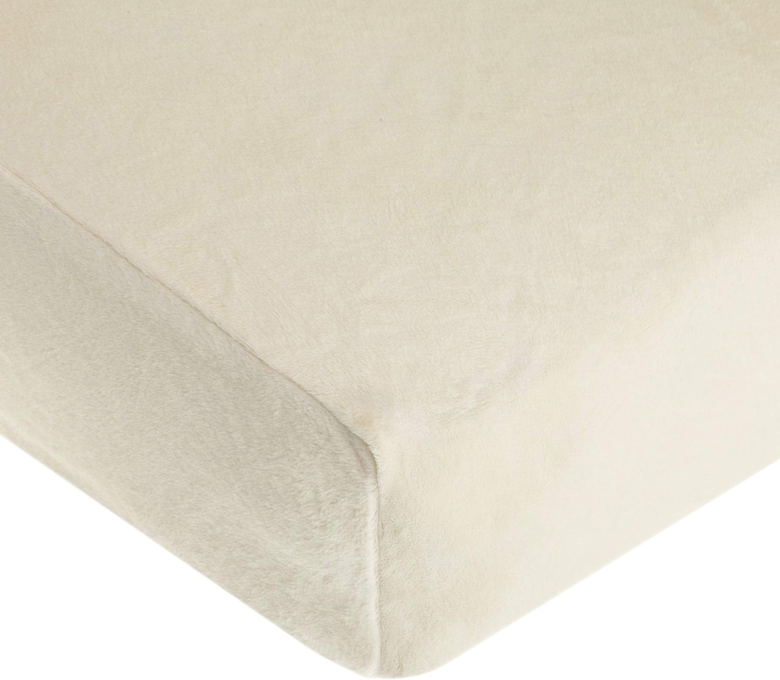 TL Care Heavenly Soft Chenille Fitted Crib Sheet 28" x 52", Warm and Cozy Neu...