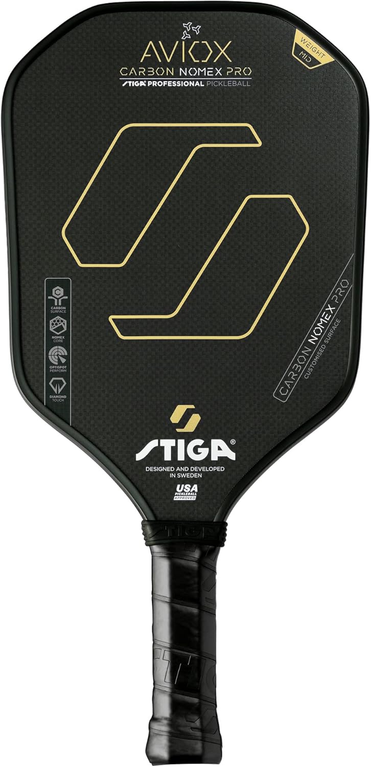 STIGA Aviox Pickleball Paddle | Midweight Paddle - USAPA Approved - Designed in Sweden