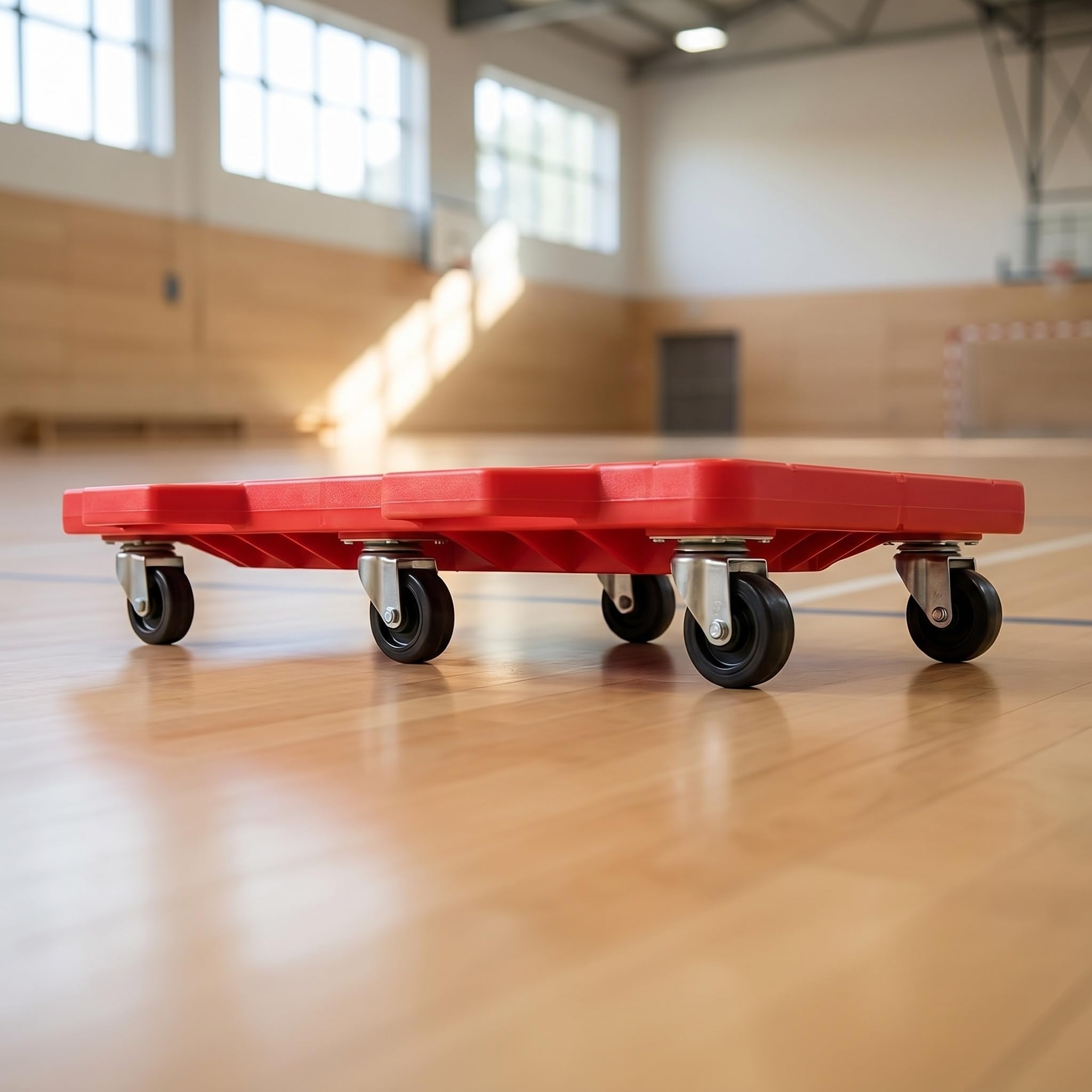 Patinete De Suelo para Interiores Y Exteriores con Asas - Patinete De Entrenamiento para Gimnasio, Mejora La Coordinación Y El Ejercicio Divertido. Red