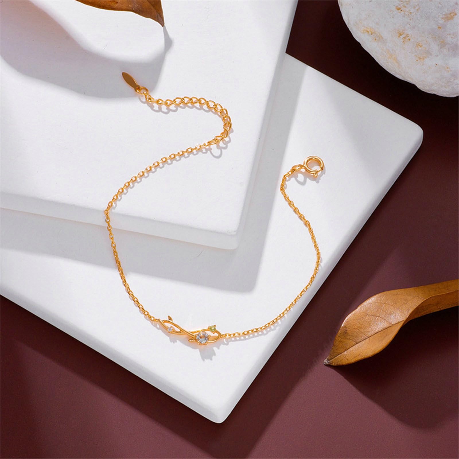 Pulsera 750 585 oro 375 para mujer, 21-23 cm de extensión