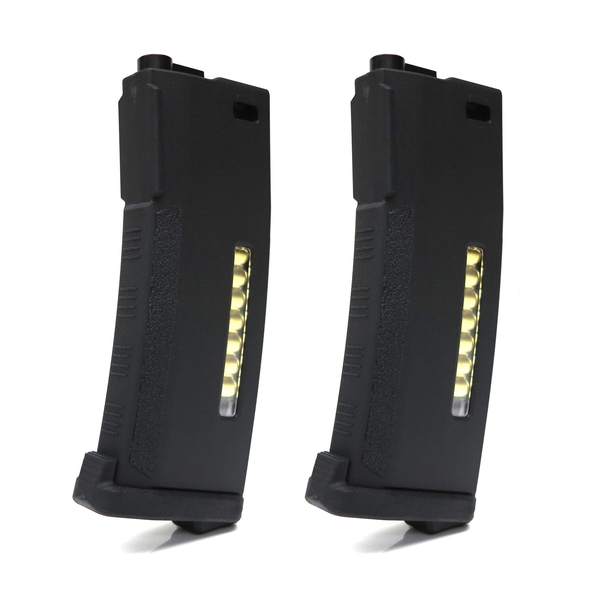 PTS 2pcs Pack EPM 150rd Mid-Cap Magazine (2023 Version) for Tokyo Marui, KWA, G&P M4 M16 Airsoft AEG (Black)