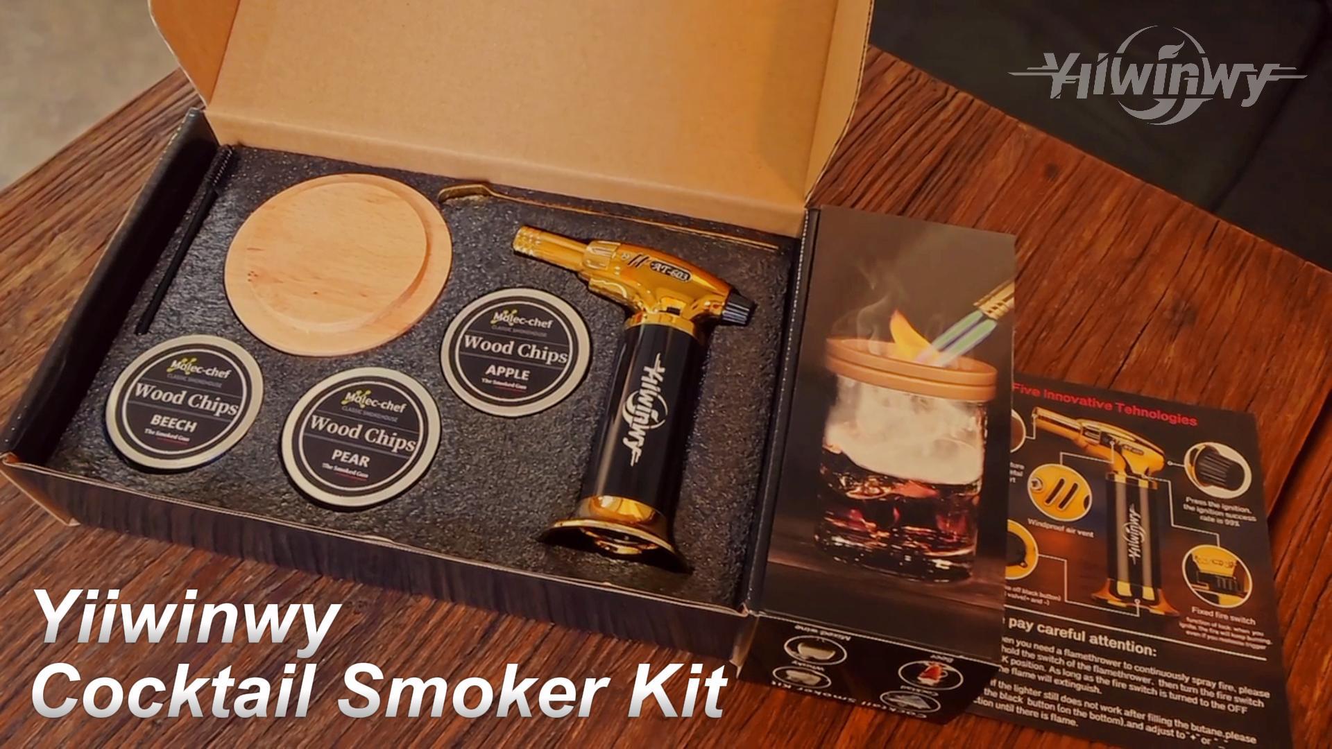 ヴィンスモークイチジ Amazon.com: iEZZONE Cocktail Smoker Kit with Torch, Whiskey