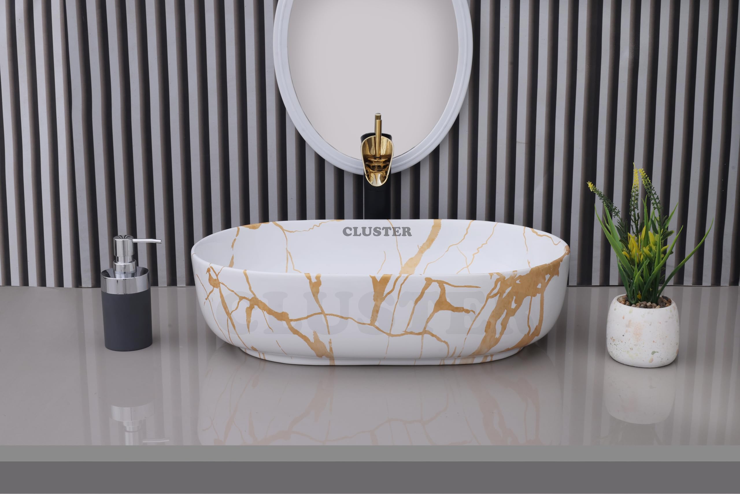 Cluster Designer Wash Basin - Ceramic Sink for Bathroom -9 Cluster Designer Wash Basin - Ceramic Sink for Bathroom -9