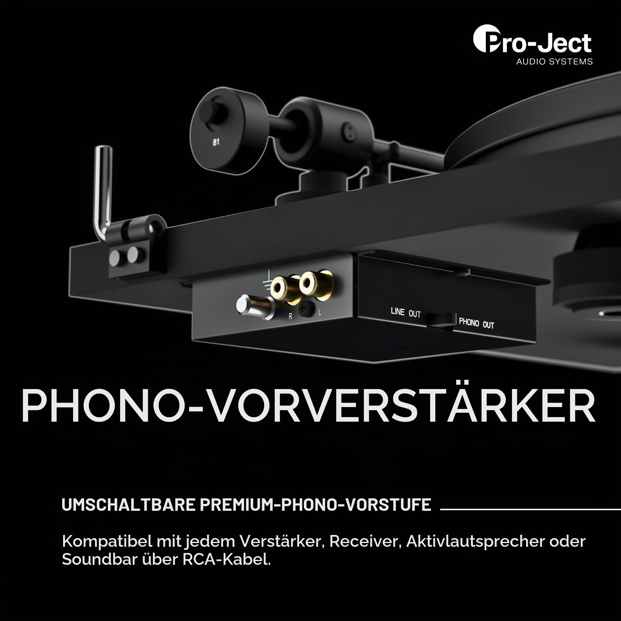 Pro-Ject Primary E Phono - Plug & Play Plattenspieler mit Vorstufe, Rot | Manueller Riemenantrieb für Hi-Fi Klang, Ortofon Tonabnehmer, handgefertigt in Europa für audiophilen Musikgenuss in Stereo