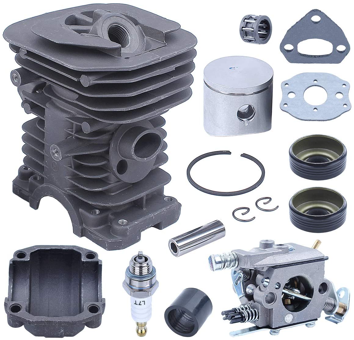 Kit Ricambi Per Motosega Husqvarna 142, 137, 136, 36, 41 - Tamburo Frizione, Pompa Olio, Banda Freno - Foto 7