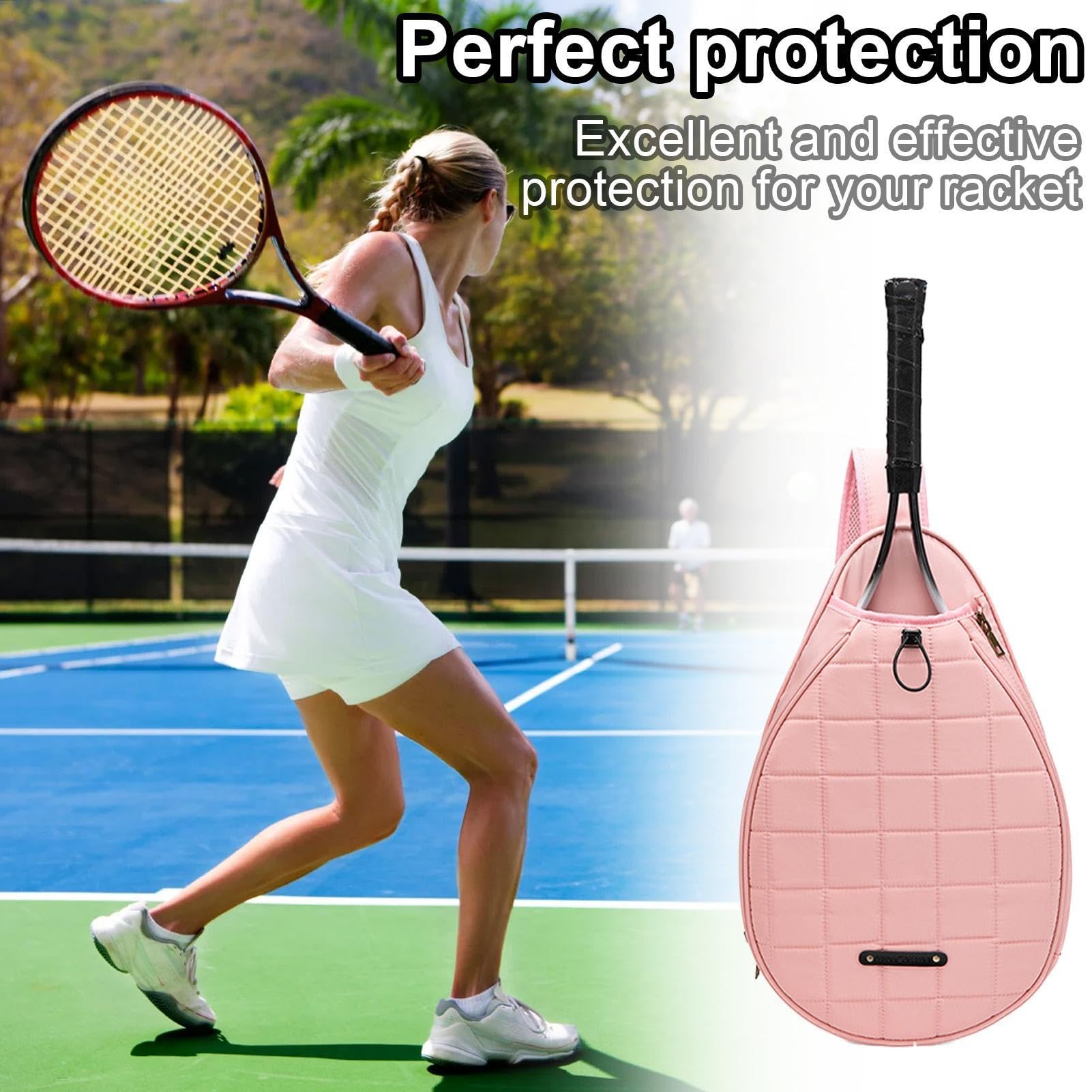 Borsa per racchetta da badminton portatile di grande capacità