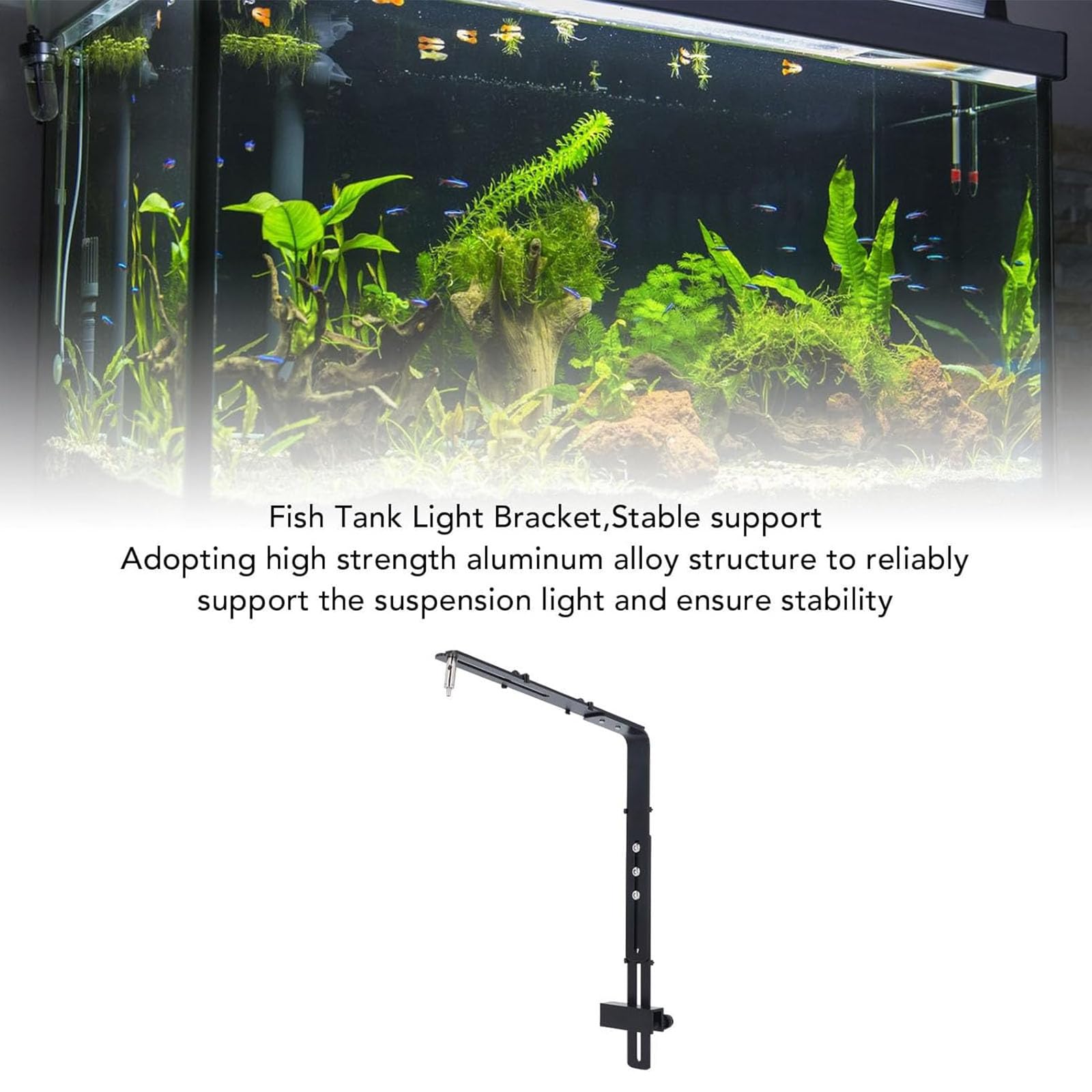 2 soportes de luz para acuario resistentes