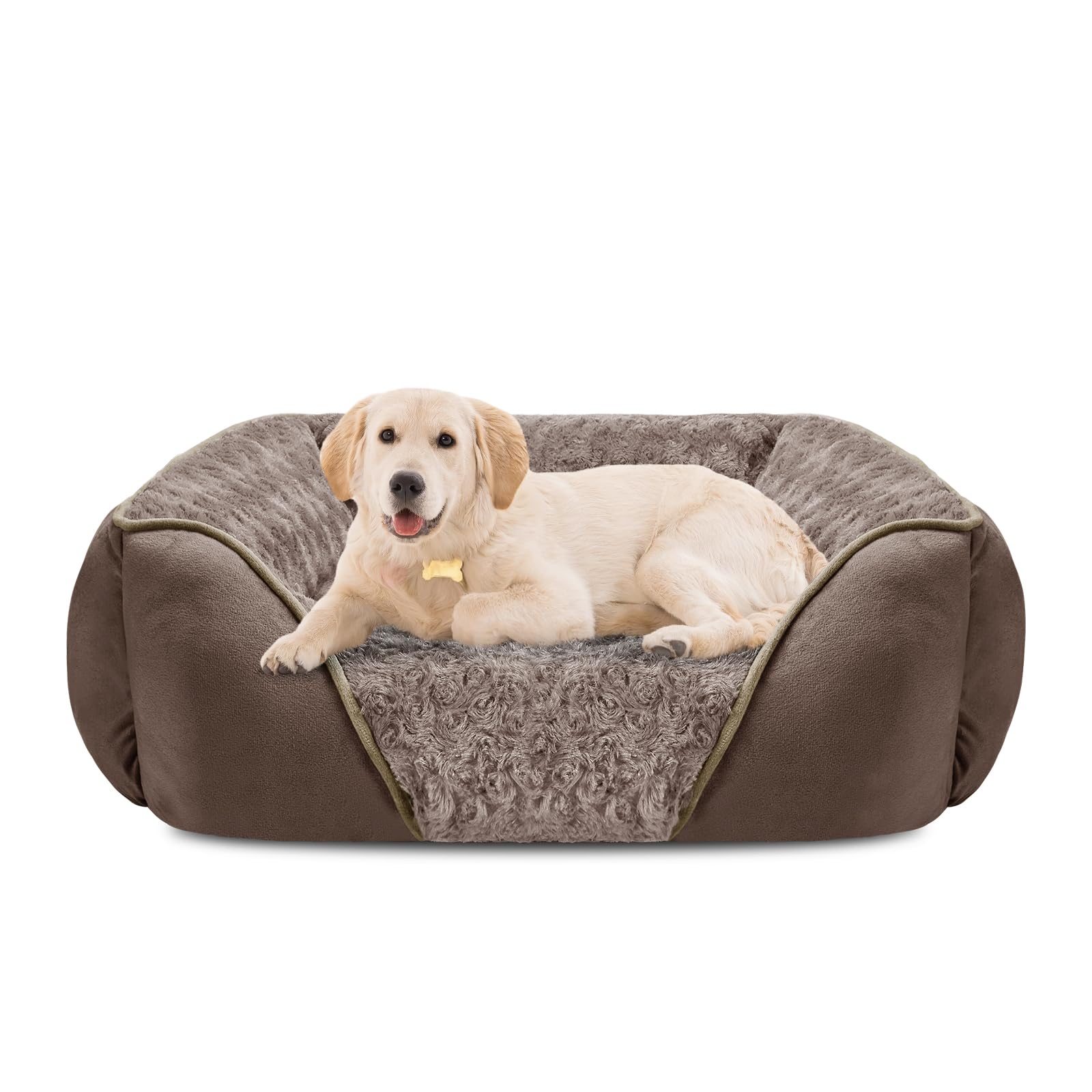 Photo 1 of INVENHO Large Dog Bed Rectangle Washable Orthopedic Soft Calming Sleeping Durable Pet Cuddler with Anti-Slip Bottom