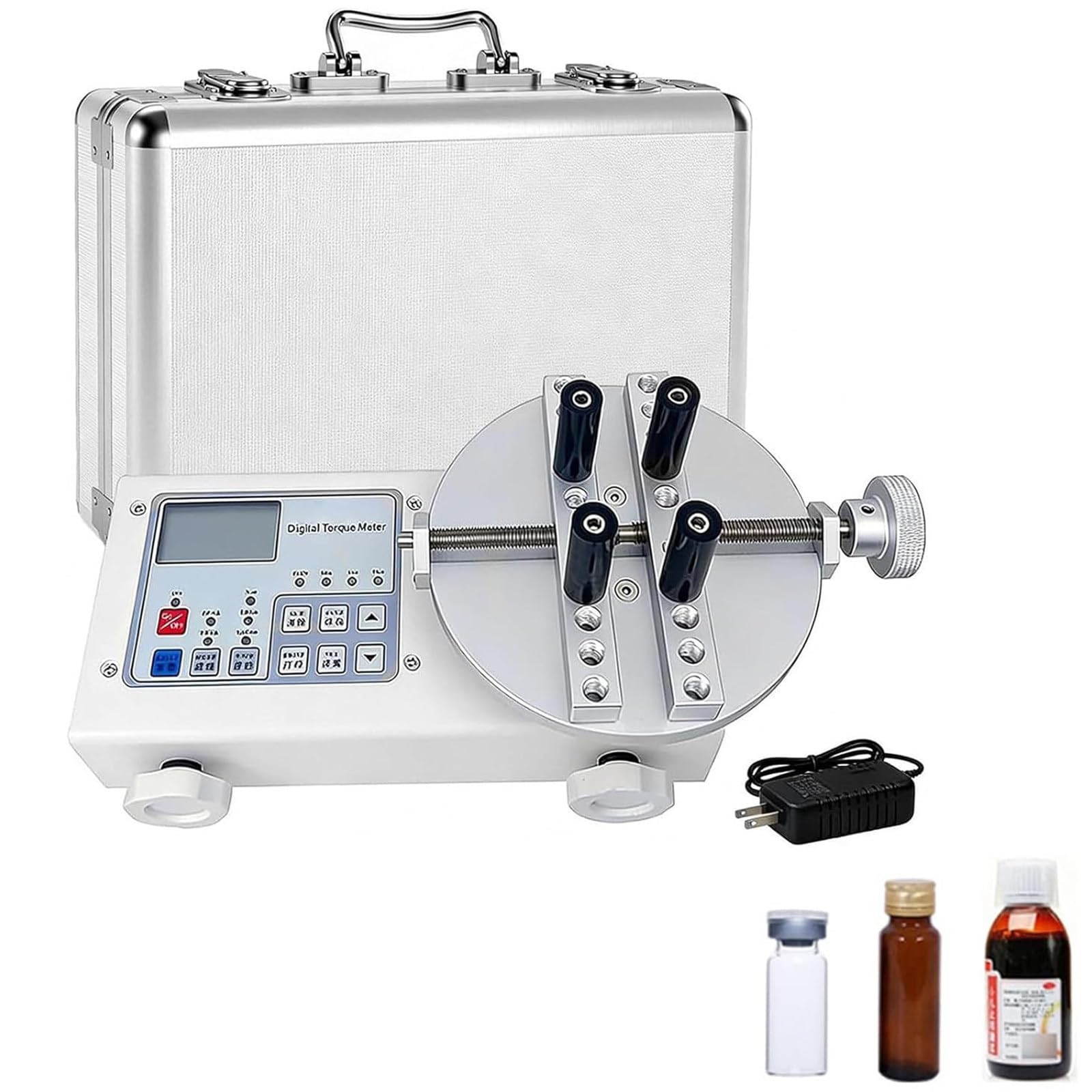 DDZJTPP Portable Bottle Cap Torque Tester,Handheld Digital Gauge 10-160mm Clamping Dia Screw Driver Wrench Measure Tester,50 N·m Max Precision Torsion Tester for Bottles,Screwdrivers & Wrenches HP10