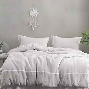 SIMPLE&OPULENCE リネンカバーセット ベッドシーツ クイーン 麻 SIMPLE&OPULENCE リネンカバーセット ベッドシーツ クイーン 麻