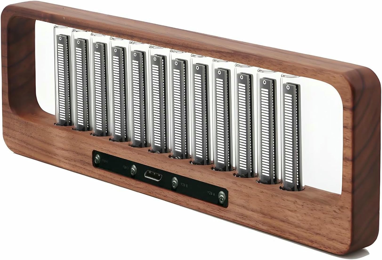 Lampada analizzatore di spettro audio, display RGB per pickup audio, luce tubolare Nixie musica, pickup microfono ad alta sensibilità, 7 modalità preimpostate, perfetta per gli appassionati di musica