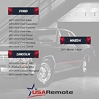 Vista 4 de Llavero de automóvil con arranque remoto de entrada sin llave compatible con Ford, Lincoln, Mercury, Mazda (CWTWB1U793 5-btn) - Programa garantizado