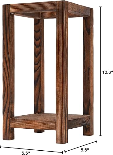 Miniatura 9 de YIYIBYUS 12 candelabros de madera, centro de mesa de madera para boda, decoración rústica de mesa de boda