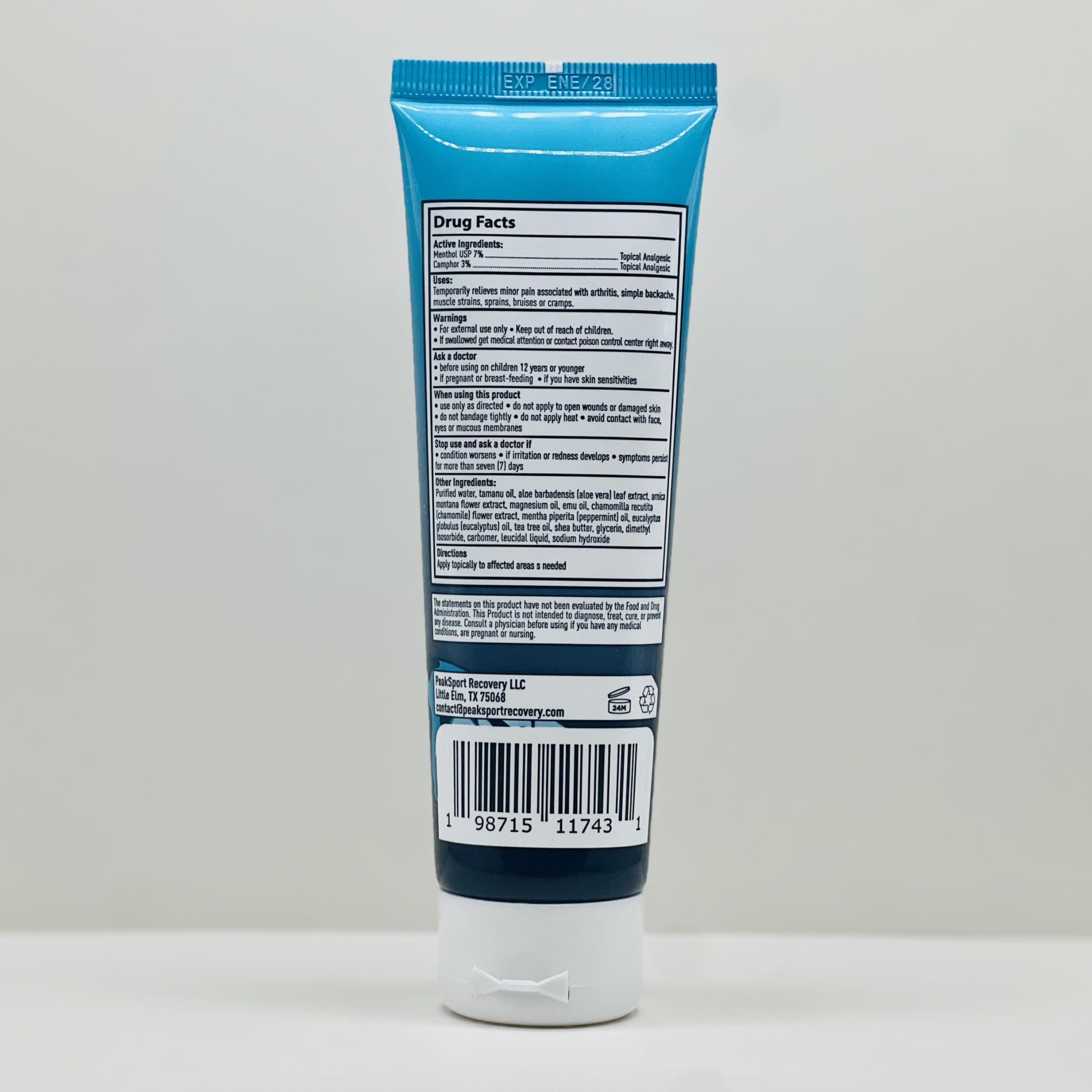 IceLine Wellness Blueline Recovery – Cooling Gel for Post-Game Muscle Refresh – 3 oz