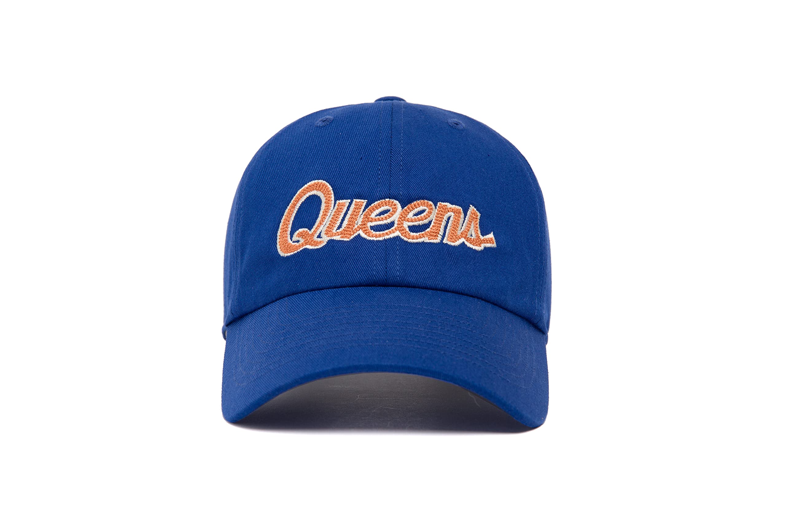 HOOD Queens Chain Dad Hat, 100% Cotton Twill, Unstructured, Curved Visor Royal, Royal, One size