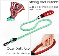 Vista 5 de ThinkPet Juego de arnés deportivo transpirable con asa, chaleco de seguridad acolchado reflectante para perro con correa reflectante de neón