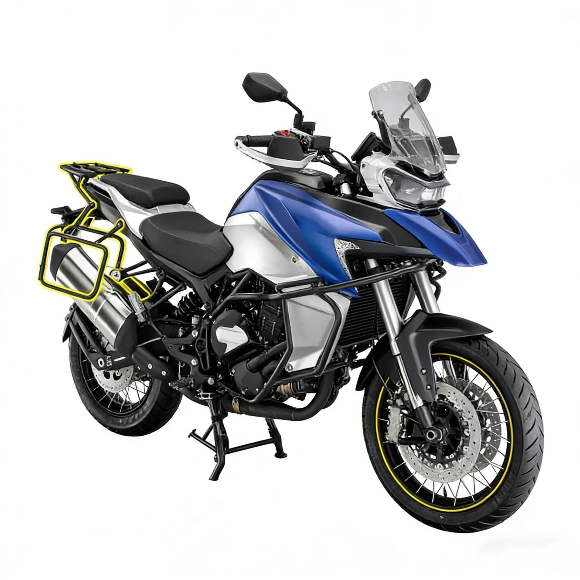 Portaequipajes Cajas Moto para QJMOTO SRT750 SRT750X Motocicleta Original Estante Trasero Soporte De Bolsa Lateral Sillín Viaje