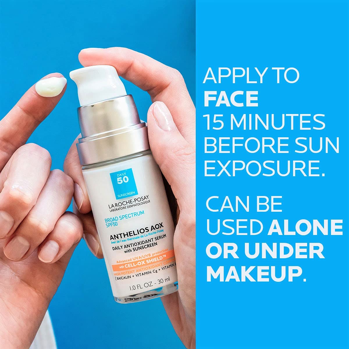 La Roche-Posay Anthelios AOX Daily Antioxidant Serum with Sunscreen, 1 Fl Oz : Beauty & Personal Care