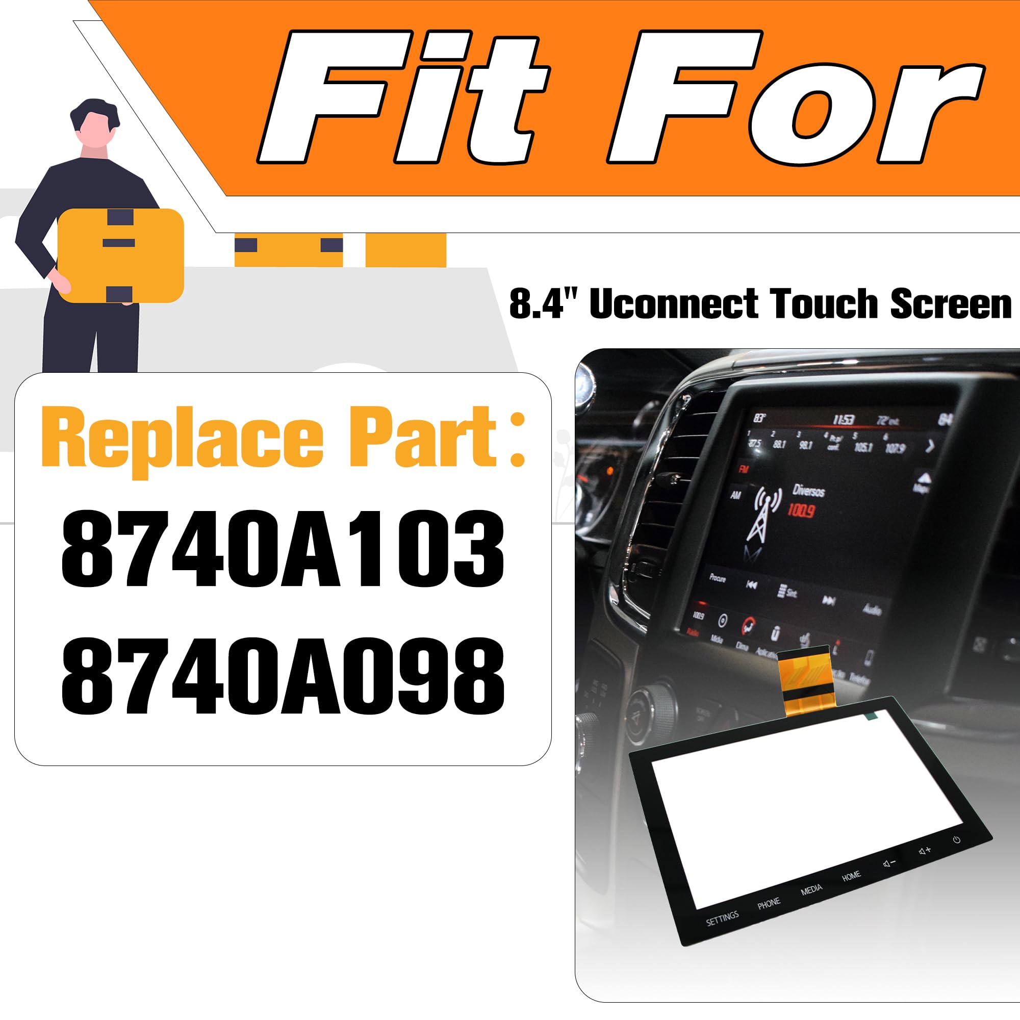 Écran Tactile De Rechange Pour Modèles Outlander Et Mirage