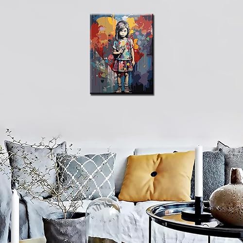 Miniatura 3 de Tucocoo Kit de pintura por números para niñas pequeñas de 16 x 20 pulgadas, lienzo digital de pintura al óleo para adultos con pinceles y pigmento