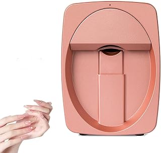 3D Nail Art Printer with Smart Recognition & App Control, Prints 1000+ Designs & Photos in 25s, HD 2400dpi Output, Portable Nail Art Kit for Nail Lovers & Beginners Pink