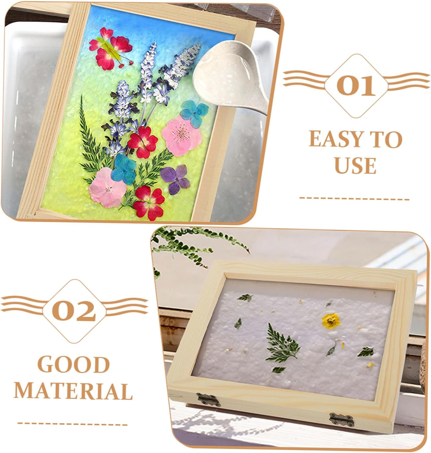 HAPINARY 10sets DIY Paper Making Screen Craft Paper Replacement Pad for Boys and Girls Mesh Cloth