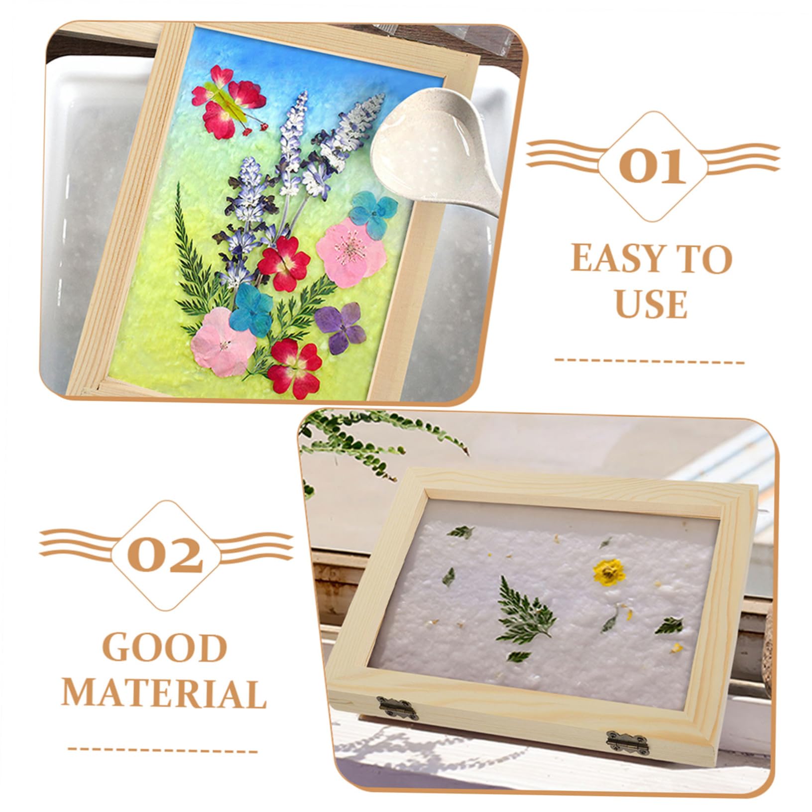 HAPINARY 10 Pack Handmade Paper Making Screen DIY Craft Paper Screen Mold Craft Mesh