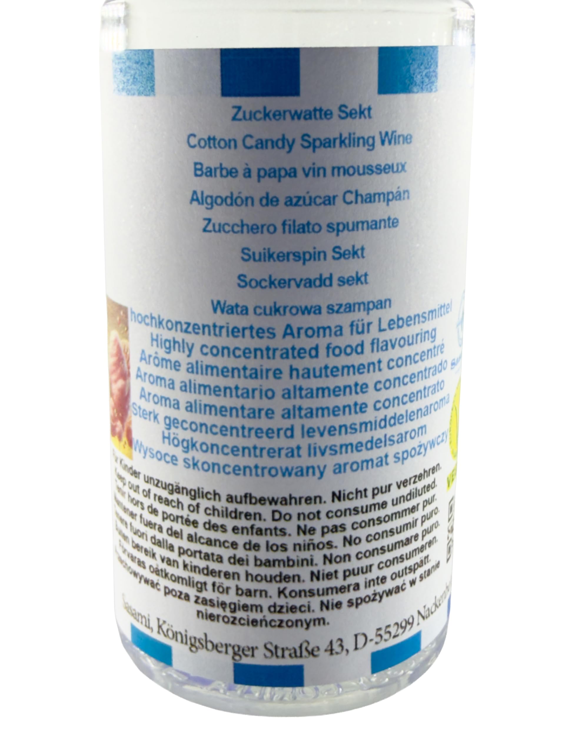 Barbe à papa vin mousseux arôme concentré - Vegan - Sasami - 100 ml
