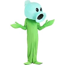 Kids Plants Vs Zombies Snow Pea Costume, Video Game Plant Jumpsuit with Headpiece