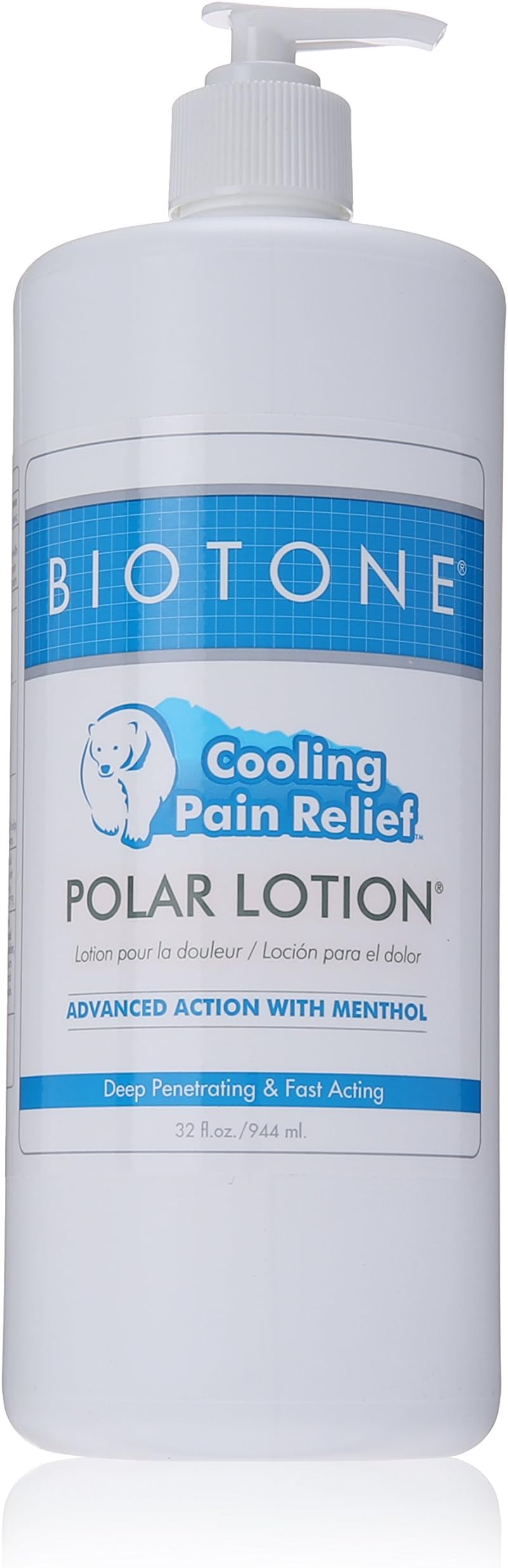 Biotone Polar Lotion 32 Ounce Bottle With Pump