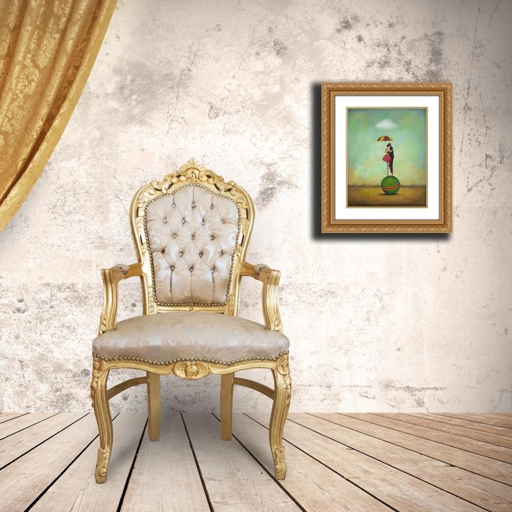 ArtDirect Circus Romance Custom Framed Art Print Giclee Print or Canvas Options with Various Sizes and Customization by Huynh, Duy