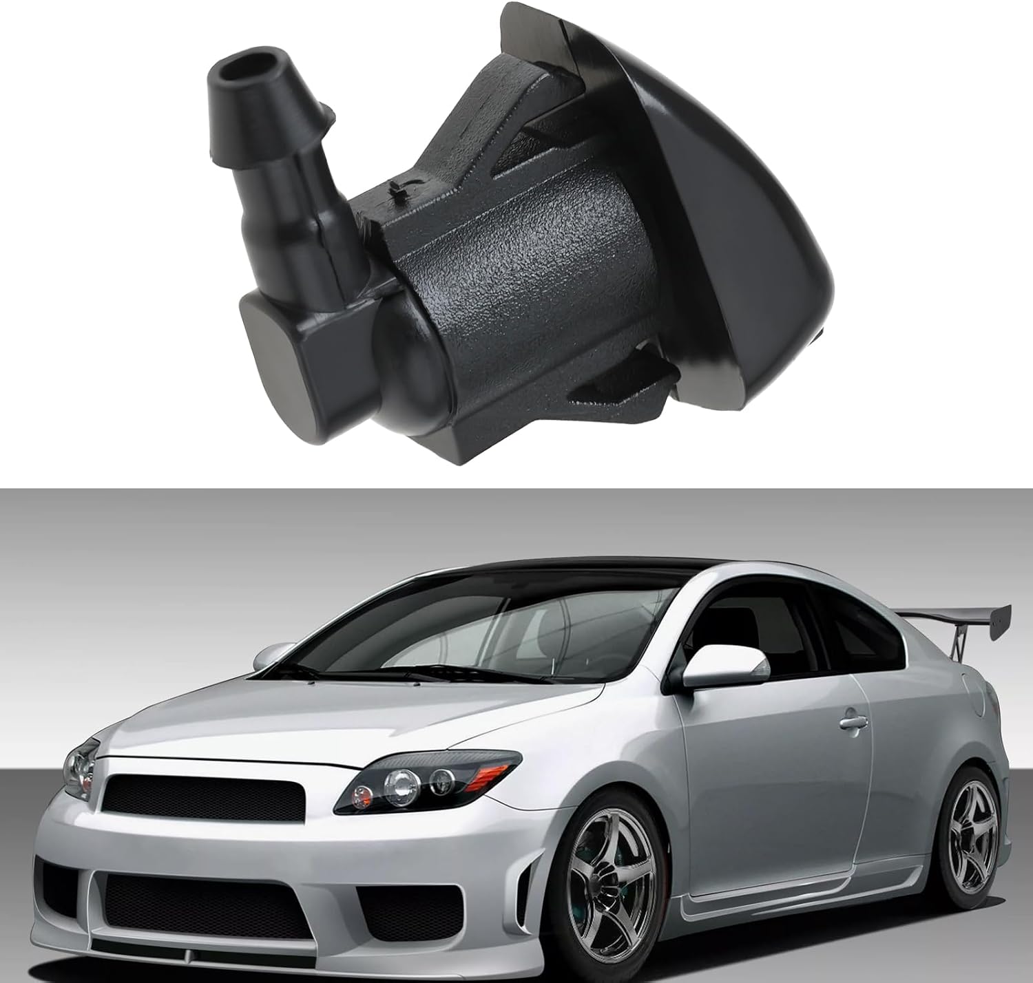 2Pcs Windshield Wiper Washer Nozzle Spray 85381-21030 8538121030 Compatible with Scion TC 2005-2010