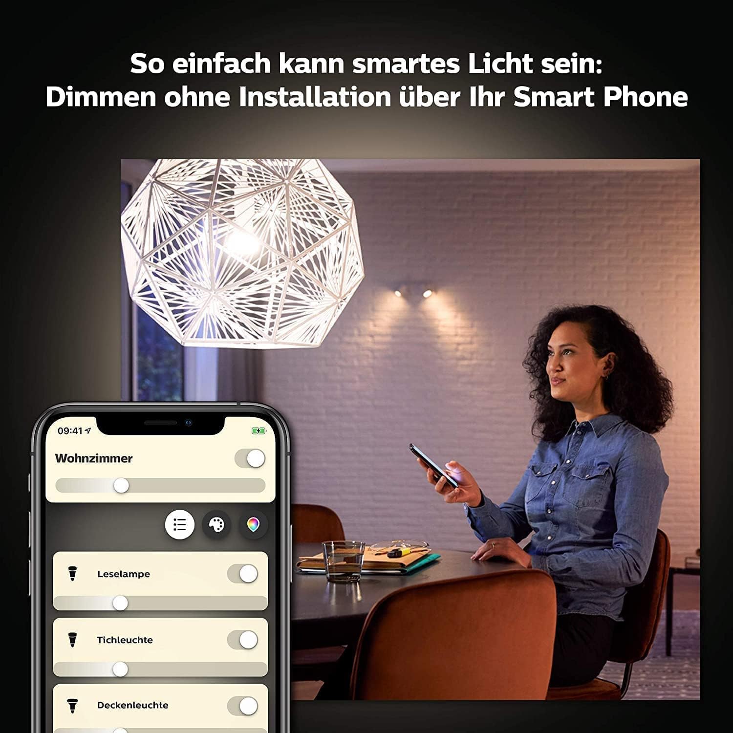 Philips Hue White E27 LED Glühbirne, 810lm, warmweiß, dimmbar, steuerbar via App, kompatibel mit Amazon Alexa (Echo, Echo Dot), 2er Pack, alte Generation
