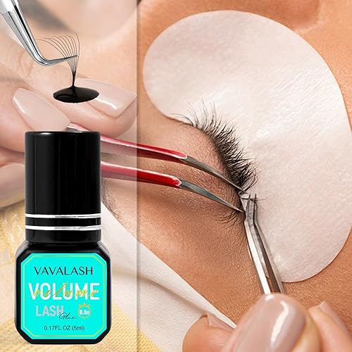 Miniatura 4 de VAVALASH Pegamento para extensiones de pestañas, adhesivo de 0.5 a 1 segundo, retención de tiempo de secado de 9 semanas, pegamento de pestañas de