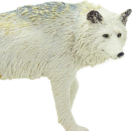 Miniatura 6 de Safari Ltd. White Wolf Figurine - Realistic, Hand-Painted 3.6" Model Figure - Educational Toy for Boys, Girls & Kids Ages 3+