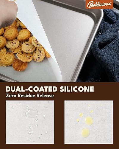 Miniatura 3 de Hojas de papel pergamino resistentes de 16 x 24 pulgadas, 100 piezas de papel pergamino precortado antiadherente completo para hornear, cocinar,