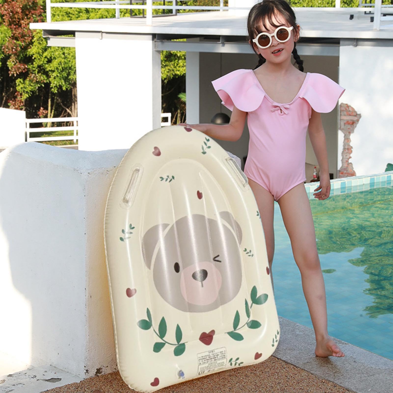 Bodyboard gonfiabile per bambini, bodyboard galleggiante con manici, per surf, nuoto, con tavola da surf, per bambini, piscina, parco acquatico, campi estivi, vacanze, viaggi, feste, scivoli