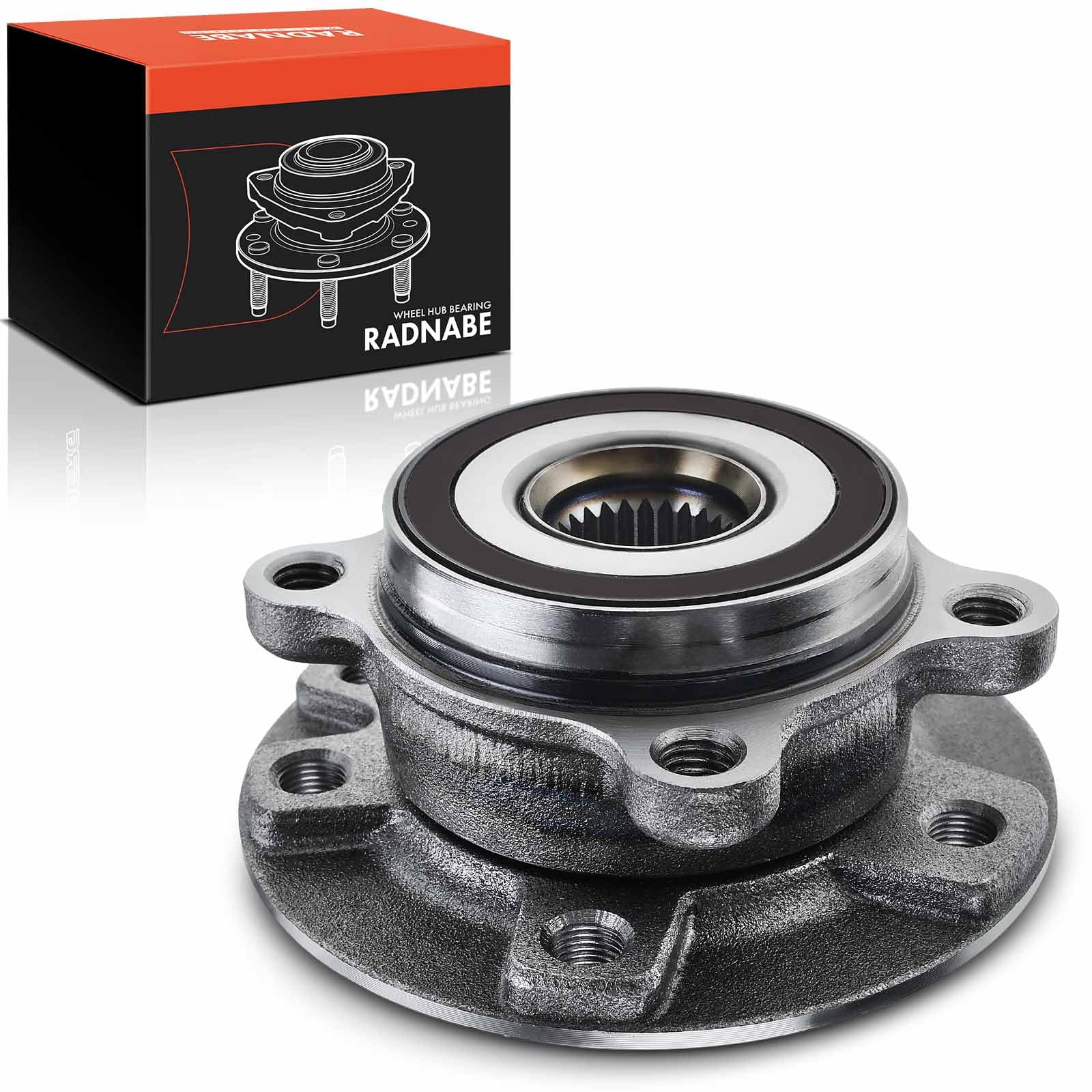 Frankberg Kit cuscinetti ruota anteriore con anello magnetico ABS flangia | 68246620AA, davanti Con anello magnetico Sensore di velocità ABS Sensore di velocità ABS Ruota flangiata ⌀135