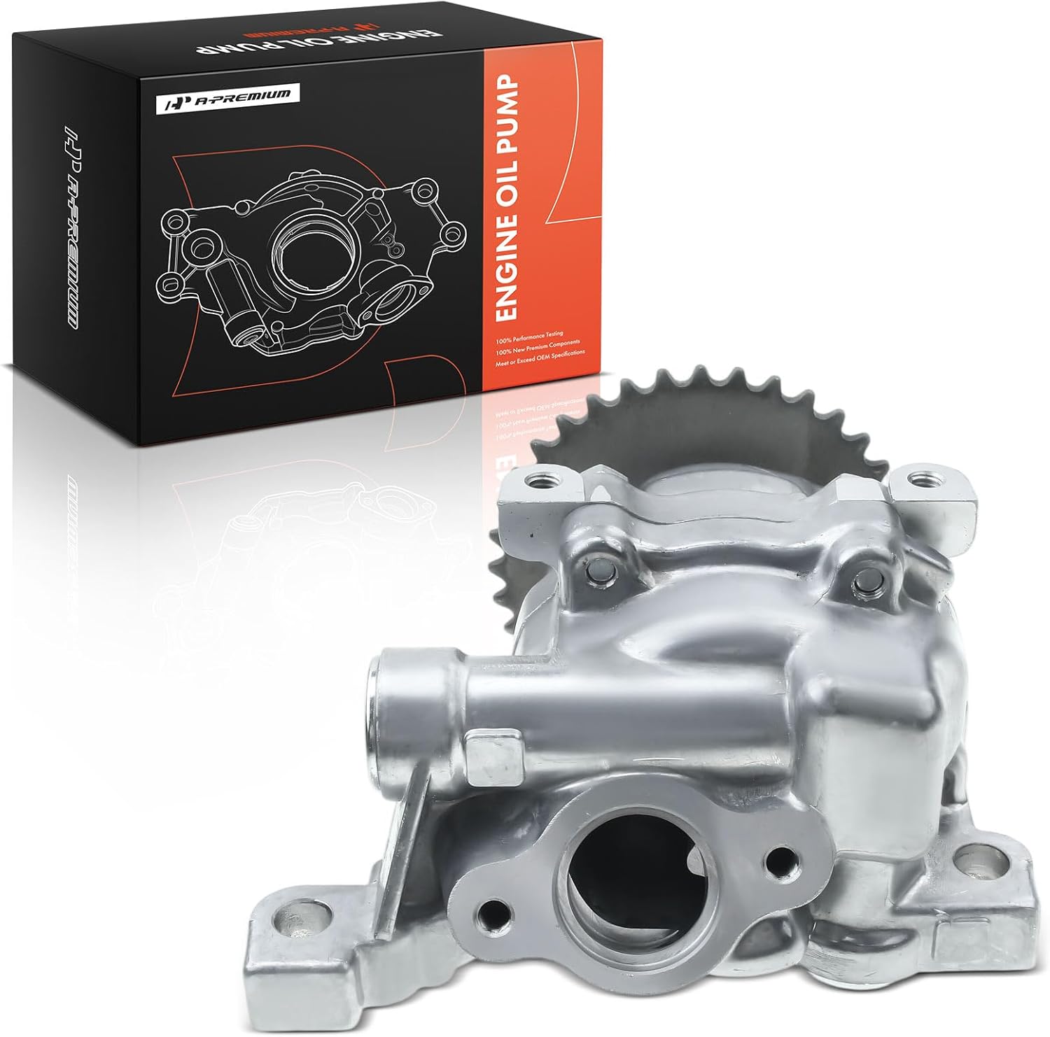 A-Premium Engine Oil Pump Compatible with Chevrolet Tracker 1999-2003 & Suzuki Sidekick 1996-1998, Vitara 1999-2003, Aerio 2002-2003, SX4 2007-2009, 1.8L 2.0L, Replace# 16100-65D00, 1610065D00