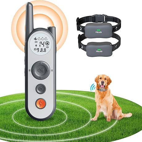Geo Fence Dog Collar with Wireless Electric Fence for Enhanced Dog Training